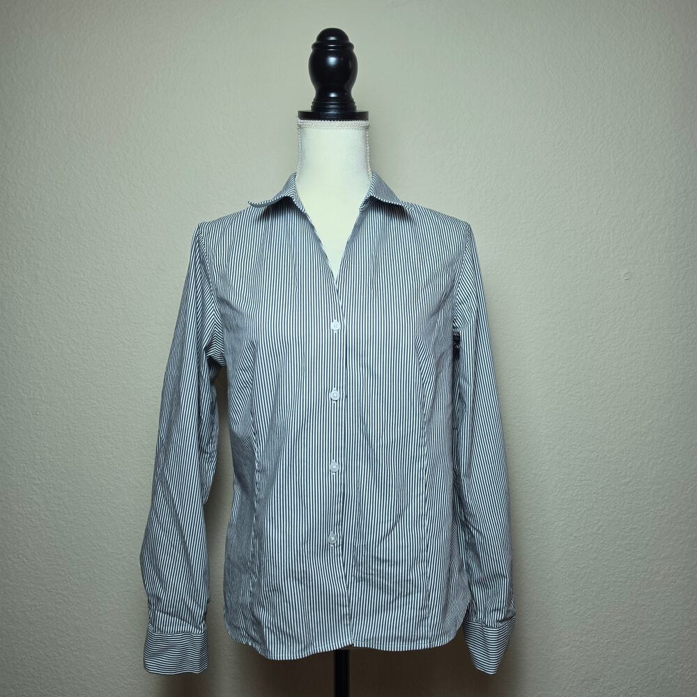 Anne Klein Striped Blouse Medium